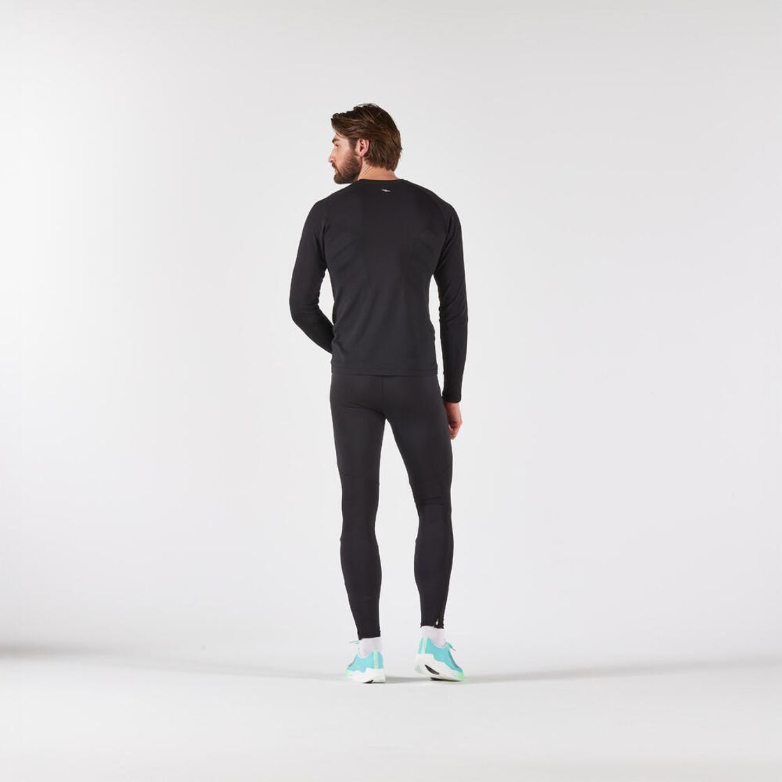 데카트론 남성 러닝 심리스 긴팔 티 런 500 스모크 블랙(DECATHLON Men's Running Seamless Long-Sleeved T-Shirt Run 500 Smoke Black) - 6