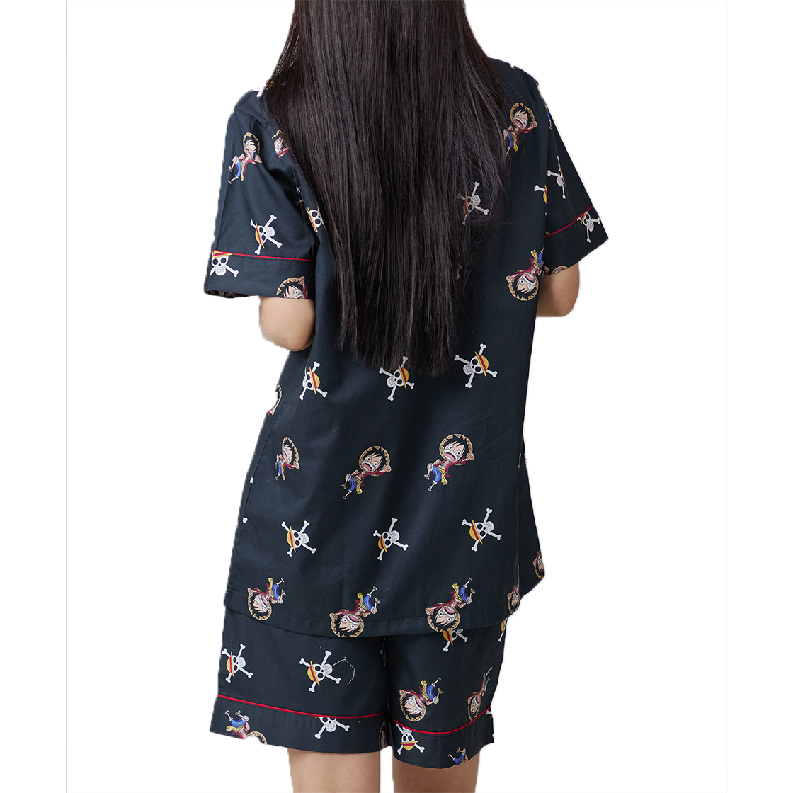 댄꼼마 x 원피스 루피 패턴 반팔 잠옷(DANCOMMA × One Piece Monkey D. Luffy Pattern Short Sleeve Pajama Set) - 3