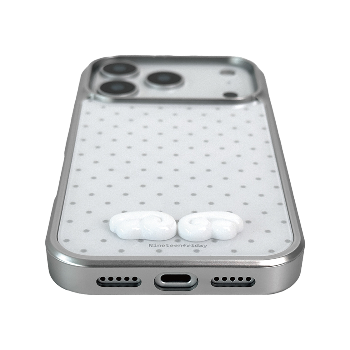 나인틴프라이데이 입체 엔젤 도트 맥세이프 에폭시 케이스 - 화이트(NINETEENFRIDAY 3D Angel Dot Magsafe Epoxy Case - WHITE) - 4