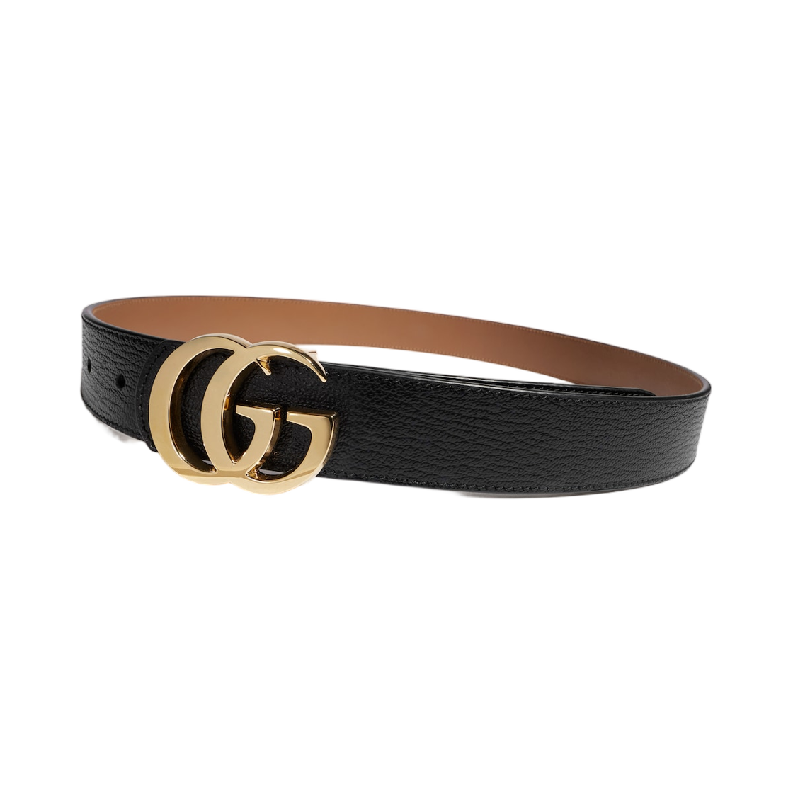 (W) 구찌 GG 마몽 리버시블 벨트 블랙 베이지((W) Gucci GG Marmont Reversible Belt Black Beige) - 1