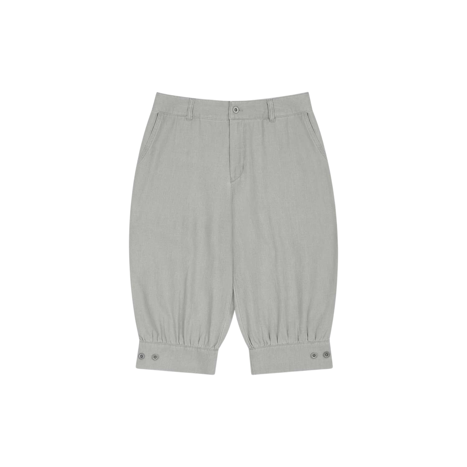 사파리스팟 1/2 크롭 배럴 사루엘 팬츠 그레이(Safarispot 1/2 Cropped Barrel Sarouel Pants Gray)