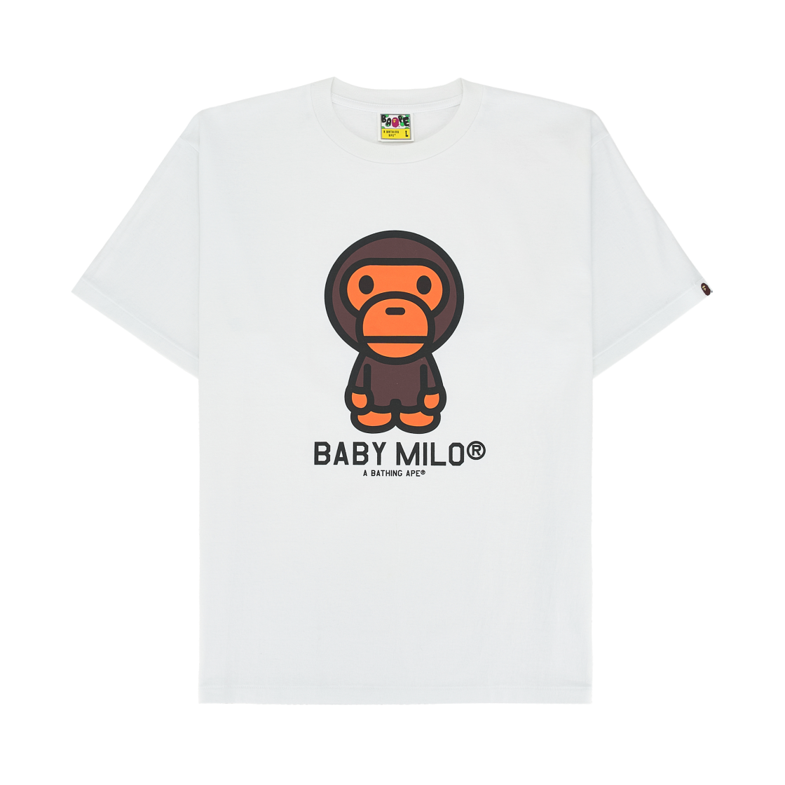 베이프 베이비 마일로 티셔츠 화이트(BAPE Baby Milo T-Shirt White)