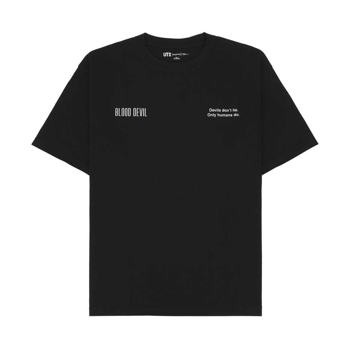유니클로 UT 체인소 맨 x 코스케 카와무라 그래픽 티셔츠 파워 블랙(Uniqlo UT Chainsaw Man x Kosuke Kawamura Graphic T-Shirt Power Black) - 2