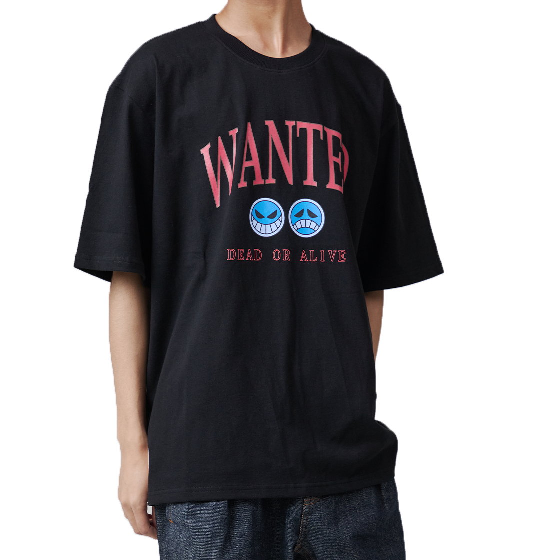 댄꼼마 x 원피스 에이스 로고 반팔 티셔츠(DANCOMMA × One Piece Ace Logo Short-Sleeve T-Shirt) - 4