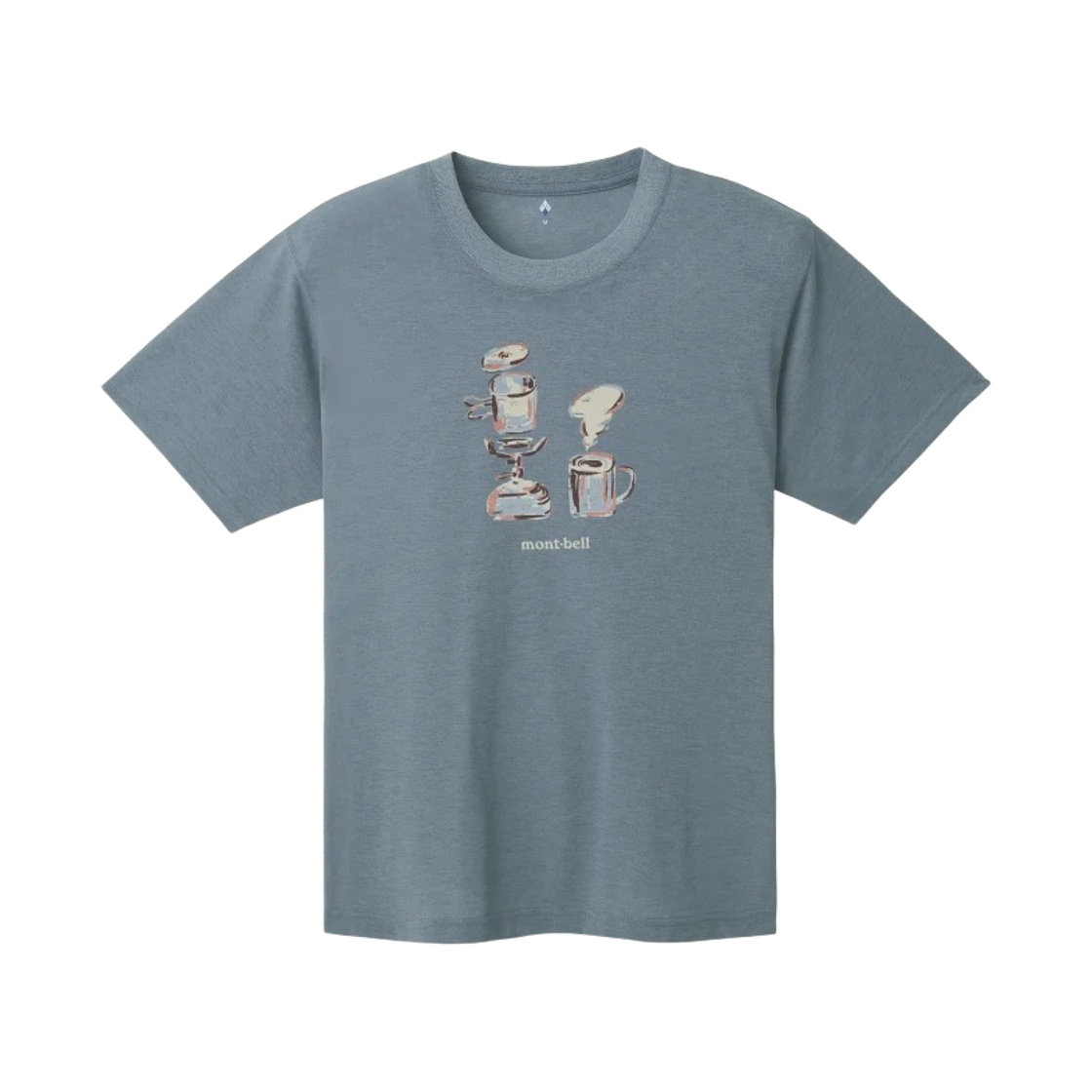 1114841 Montbell Wickron Coffee Break T-Shirt Blue