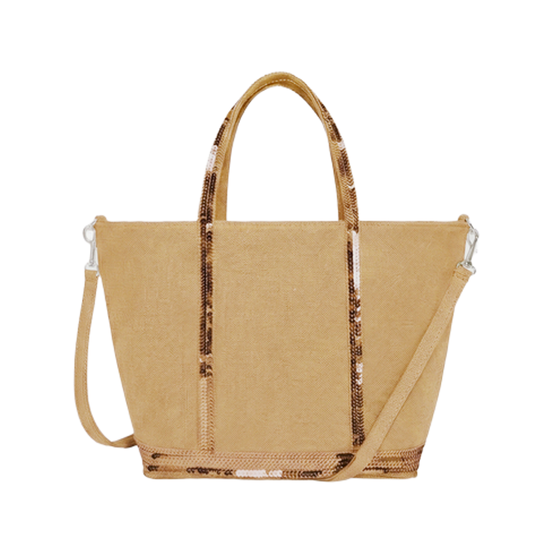 바네사 브루노 리넨 S 카바스 토트 샴페인(Vanessa Bruno Linen S Cabas Tote Champagne) - 1