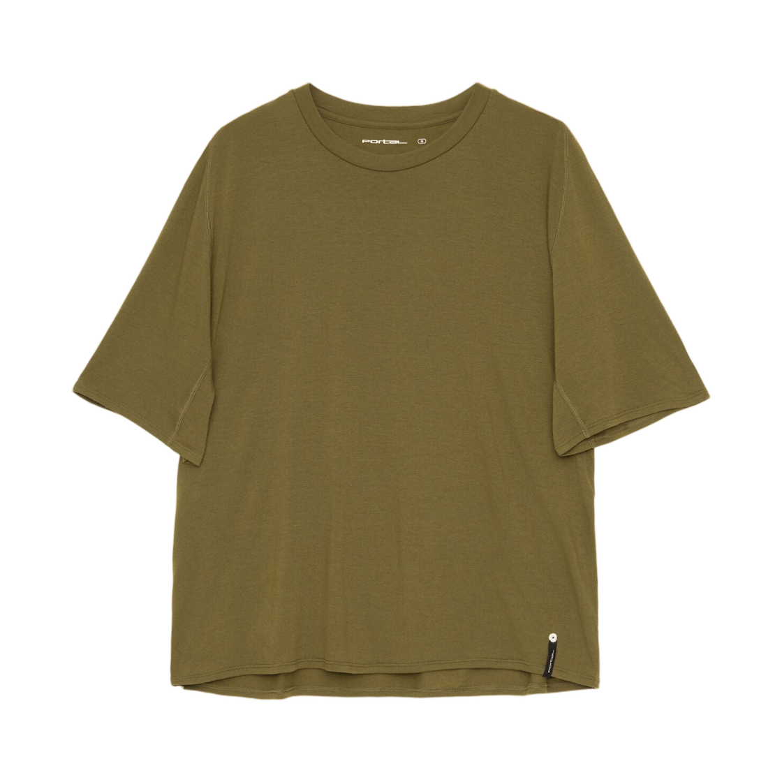 포탈 드리프트 메리노 숏슬리브 티셔츠 다크 올리브(Portal Drift Merino S/S T-Shirt Dark Olive)