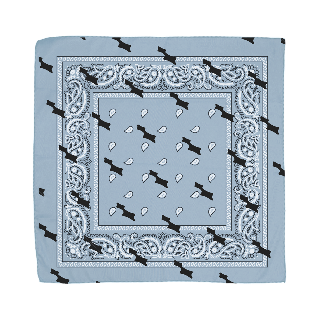 스카이라크 x 코첼라 반다나 블루 멀티(SKYLRK x Coachella Bandana Blue Multi)