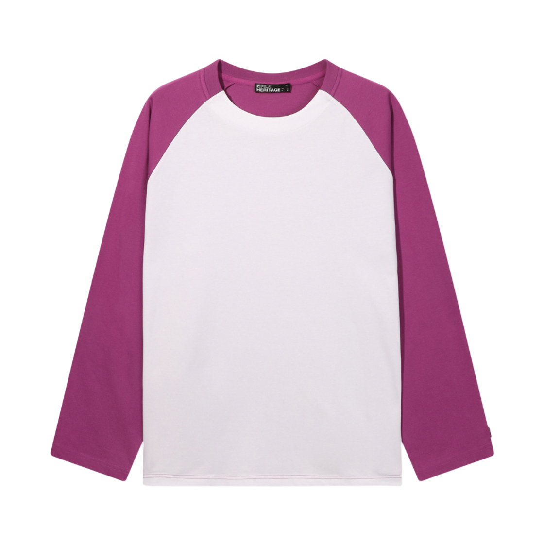 [6% 적립] 휠라 HERITAGE COLLECTION 바운스 래글런 그래픽 긴팔티 퍼플([6% 적립] FILA HERITAGE COLLECTION Back Big Graphic Long Sleeve T-Shirt Purple)