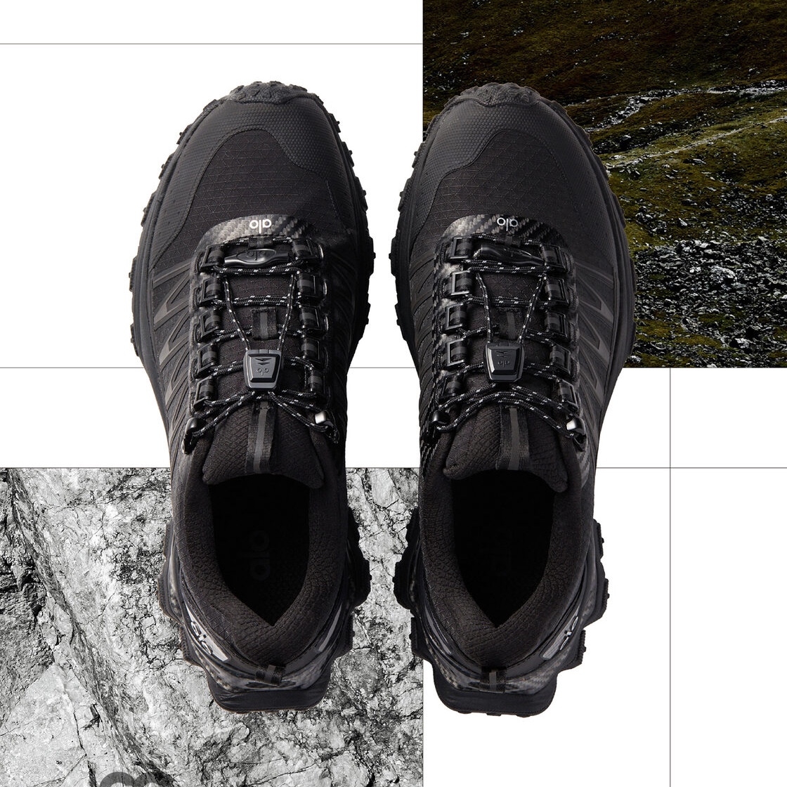 Alo Yoga Alo Trail Gravel, Alo Yoga Alo Trail Black 착용 스타일 - 2