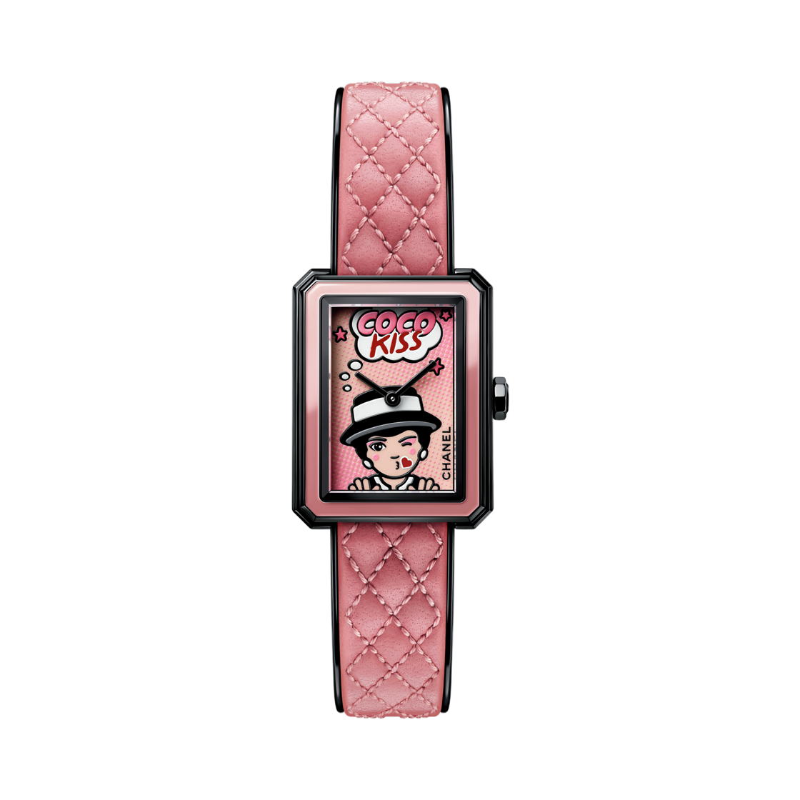 샤넬 보이프렌드 블러쉬 워치 스몰 모델 블랙 스틸(Chanel Boy·Friend Blush Watch Small Model Black Steel)
