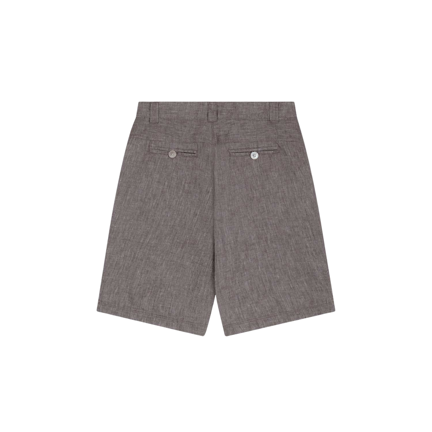 사파리스팟 1/2 워시드 린넨 슬럽 숏츠 브라운(Safarispot 1/2 Washed Linen Slub Shorts Brown) - 2