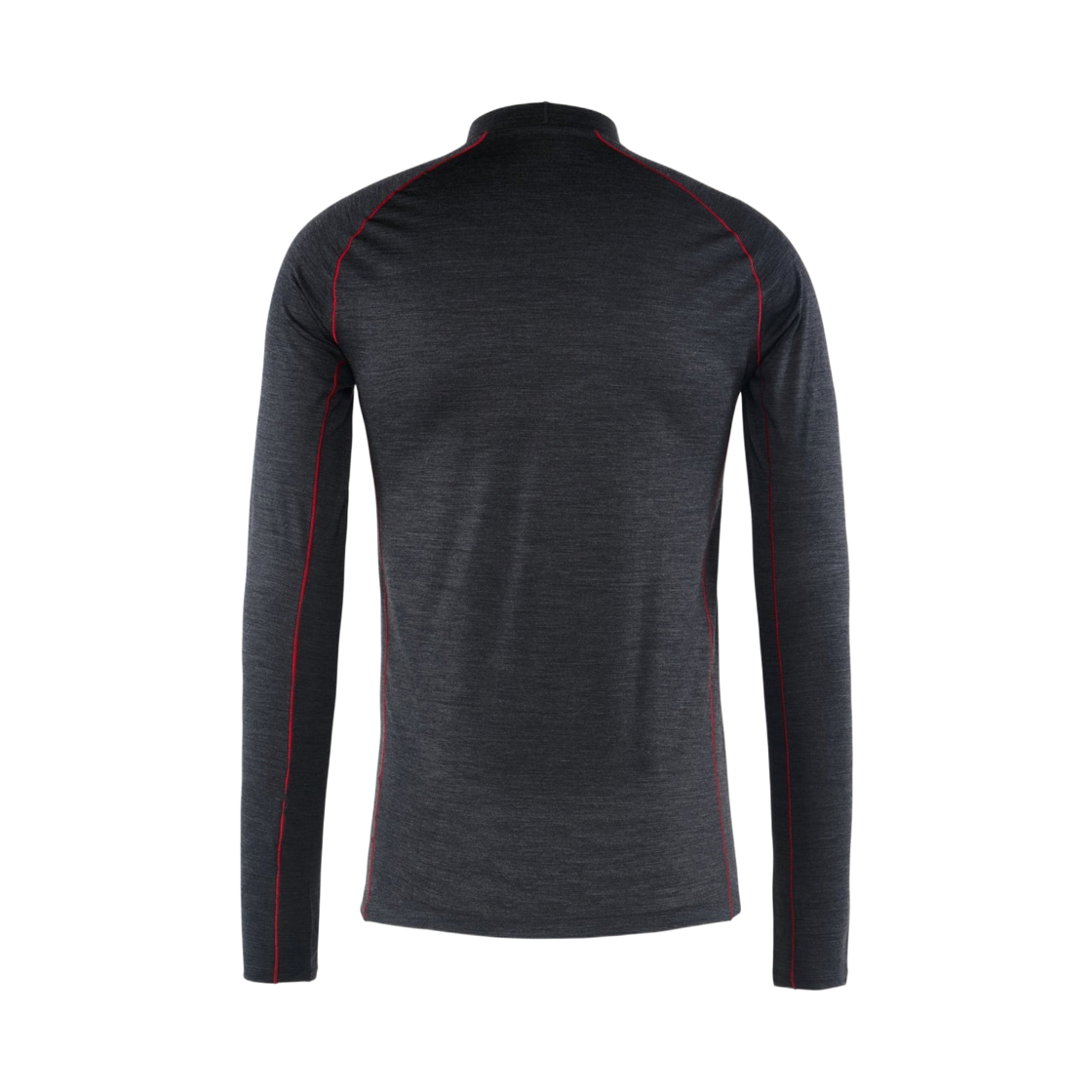 디스트릭트 비전 메리노 롱슬리브 목 티셔츠 다크 멜란지(District Vision Merino Long Sleeve Mock T-Shirt Dark Melange) - 2