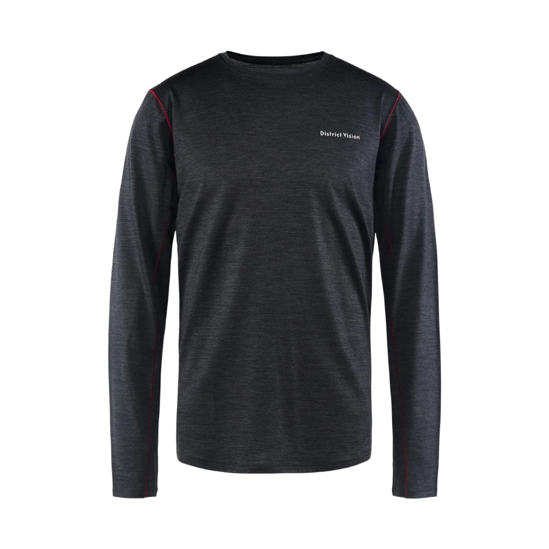 디스트릭트 비전 메리노 롱슬리브 티셔츠 다크 멜란지(District Vision Merino Long Sleeve T-Shirt Dark Melange) - 1