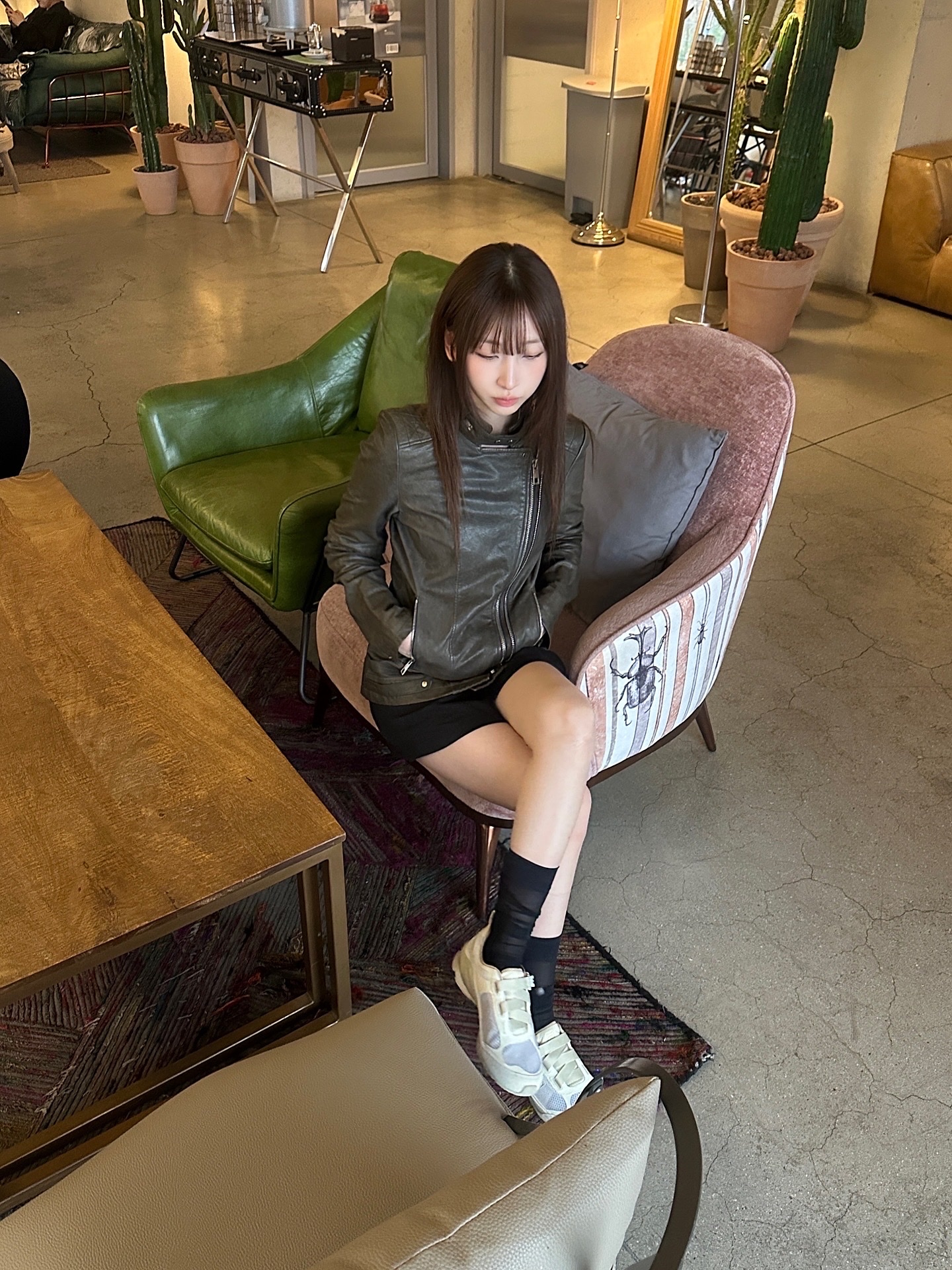Fila Echappe Velcro v2 LX Beige 착용 스타일 - 2