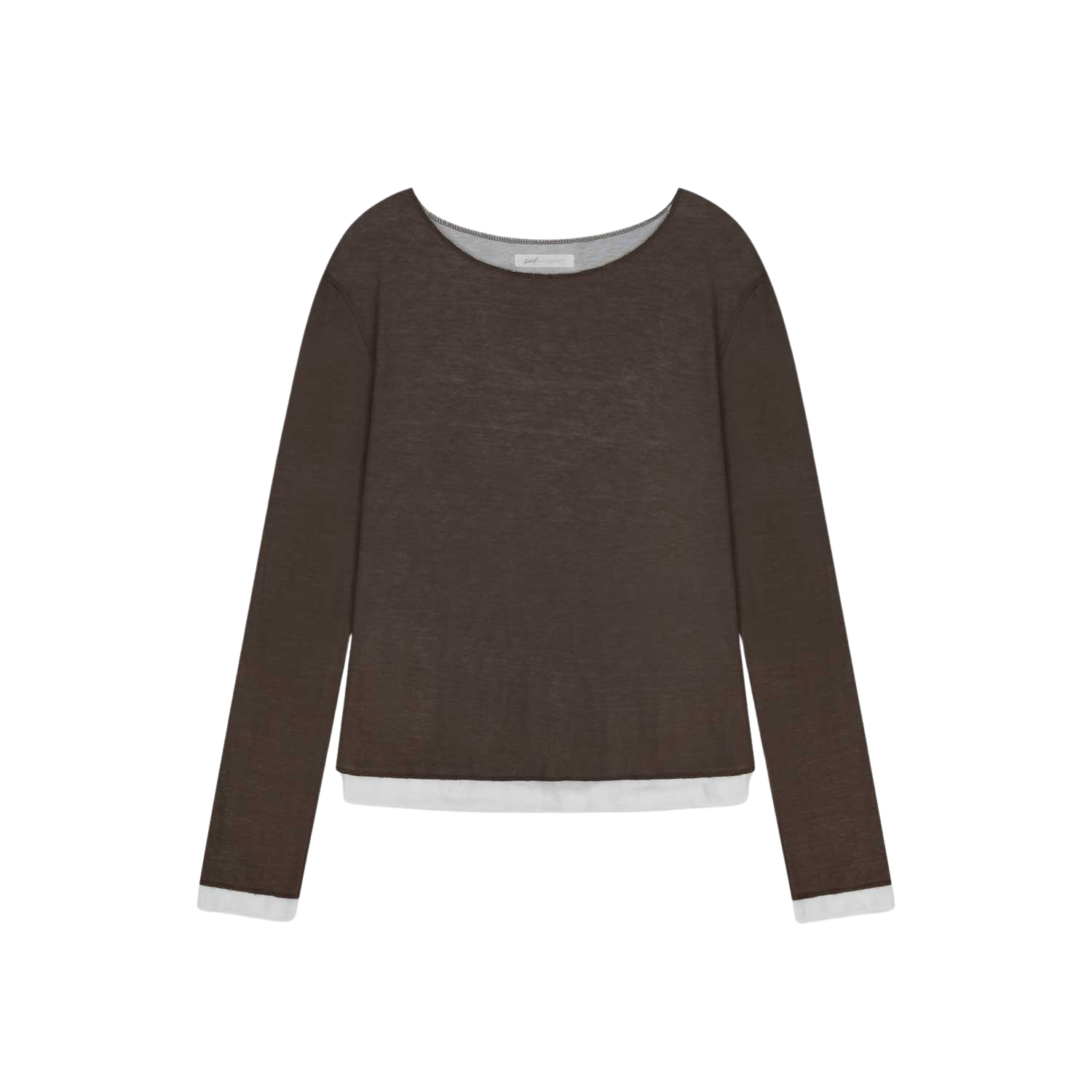 사파리스팟 레이어드 엣지 슬리브 브라운(Safarispot Layered Edge Sleeve Brown)