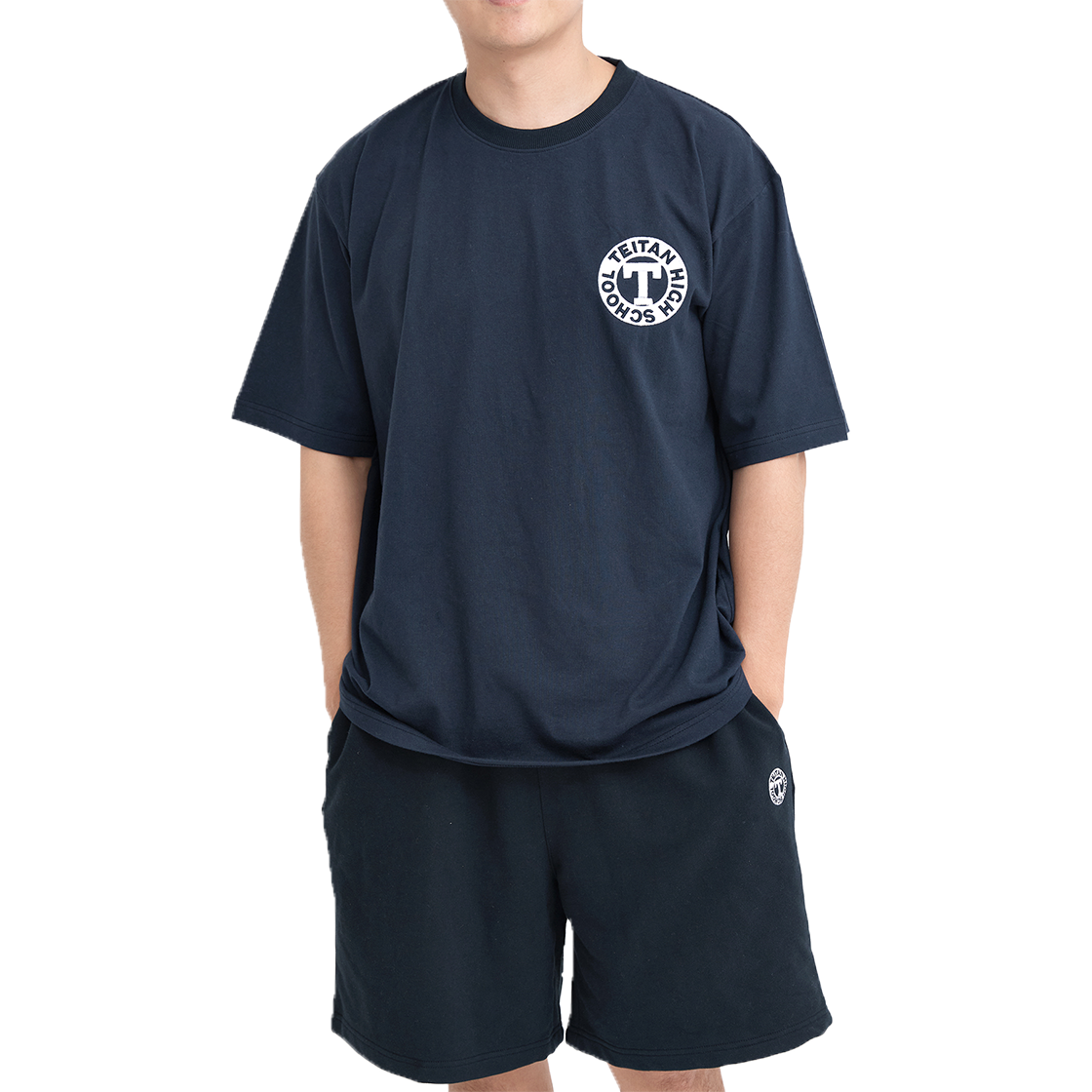 댄꼼마 x 명탐정 코난 테이탄고 자수 반팔 티셔츠(DANCOMMA × Detective Conan Teitan High Embroidered Short Sleeve T-Shirt) - 5