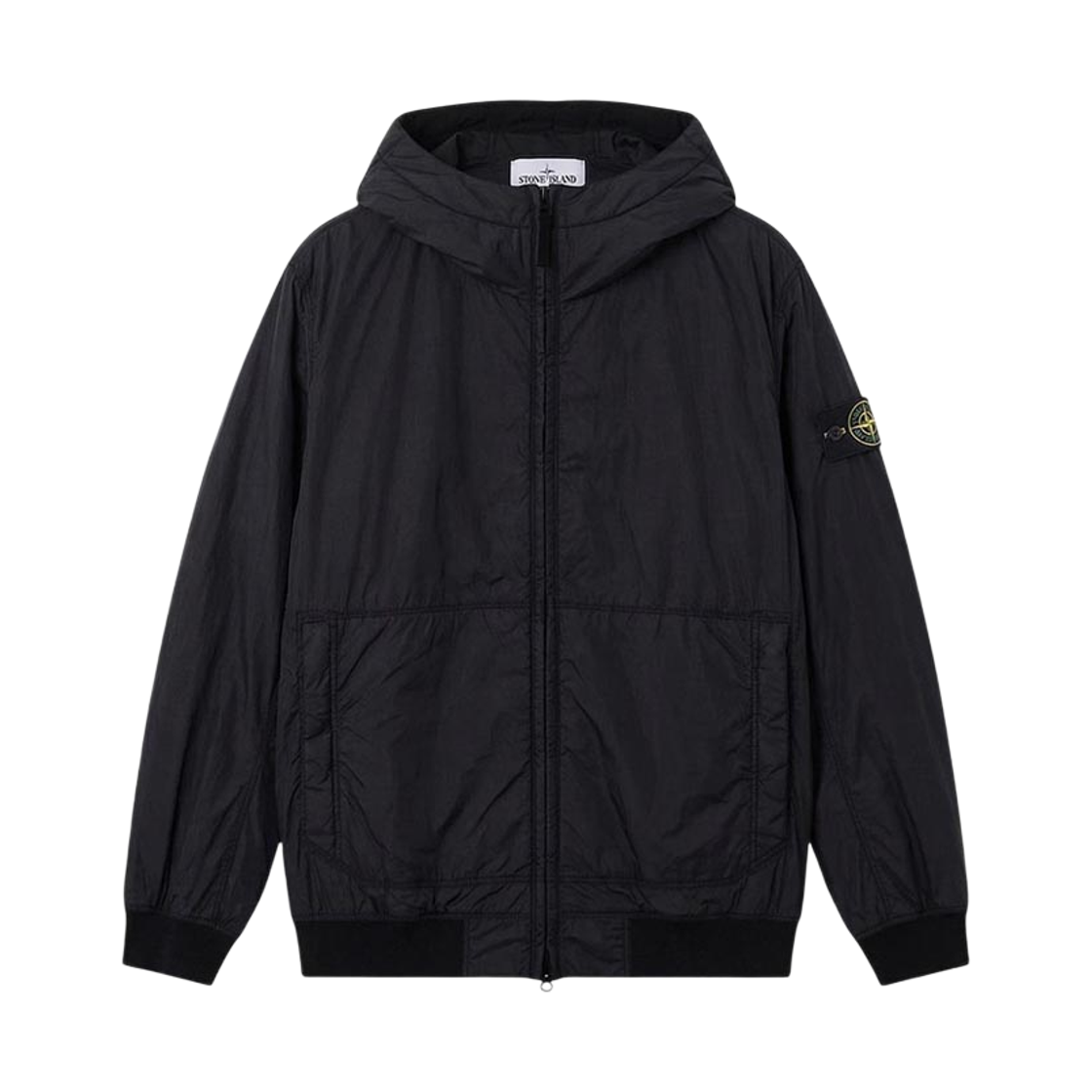 L1S1541001-10S0A23-V0020 Stone Island 4100110 Crinkle Reps NY Hooded Jacket with Wind Resistance and Anti Drop Navy Blue - 26SS