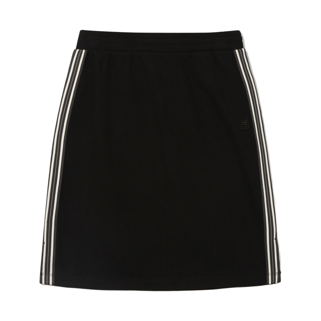 [6% 적립] 휠라 1911 니트 트랙 스커트 블랙