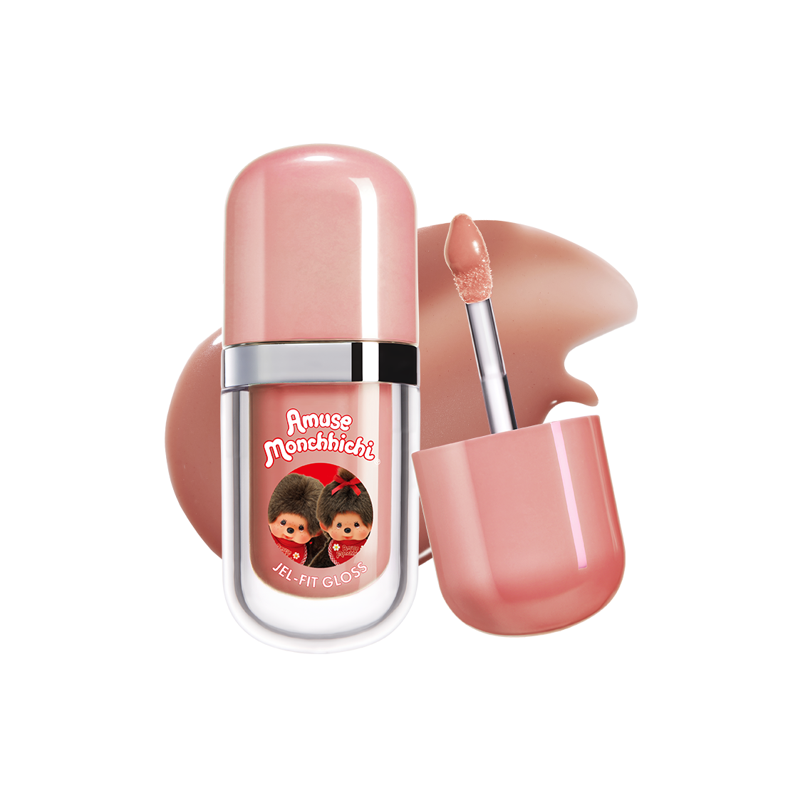 [몬치치 한정판][사은품 증정] 어뮤즈 젤핏 글로스([MONCHHICHI LIMITED EDITION][GIVEAWAY] AMUSE JEL-FIT GLOSS)