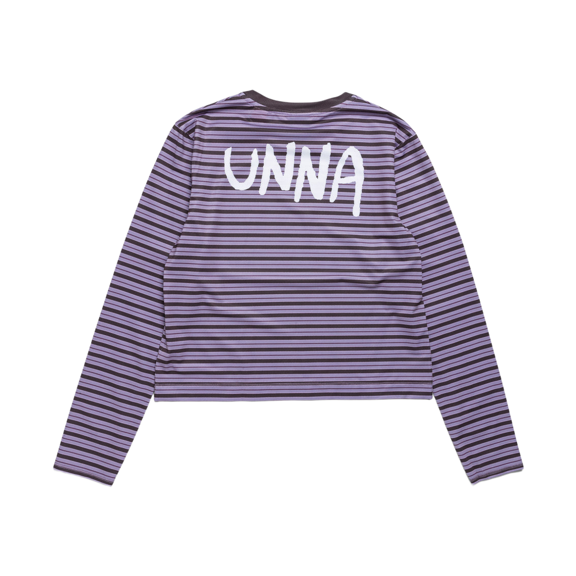 우나 스트라이프 롱슬리브 티셔츠 그레이프(Unna Striped Long Sleeve T-Shirt Grape) - 2