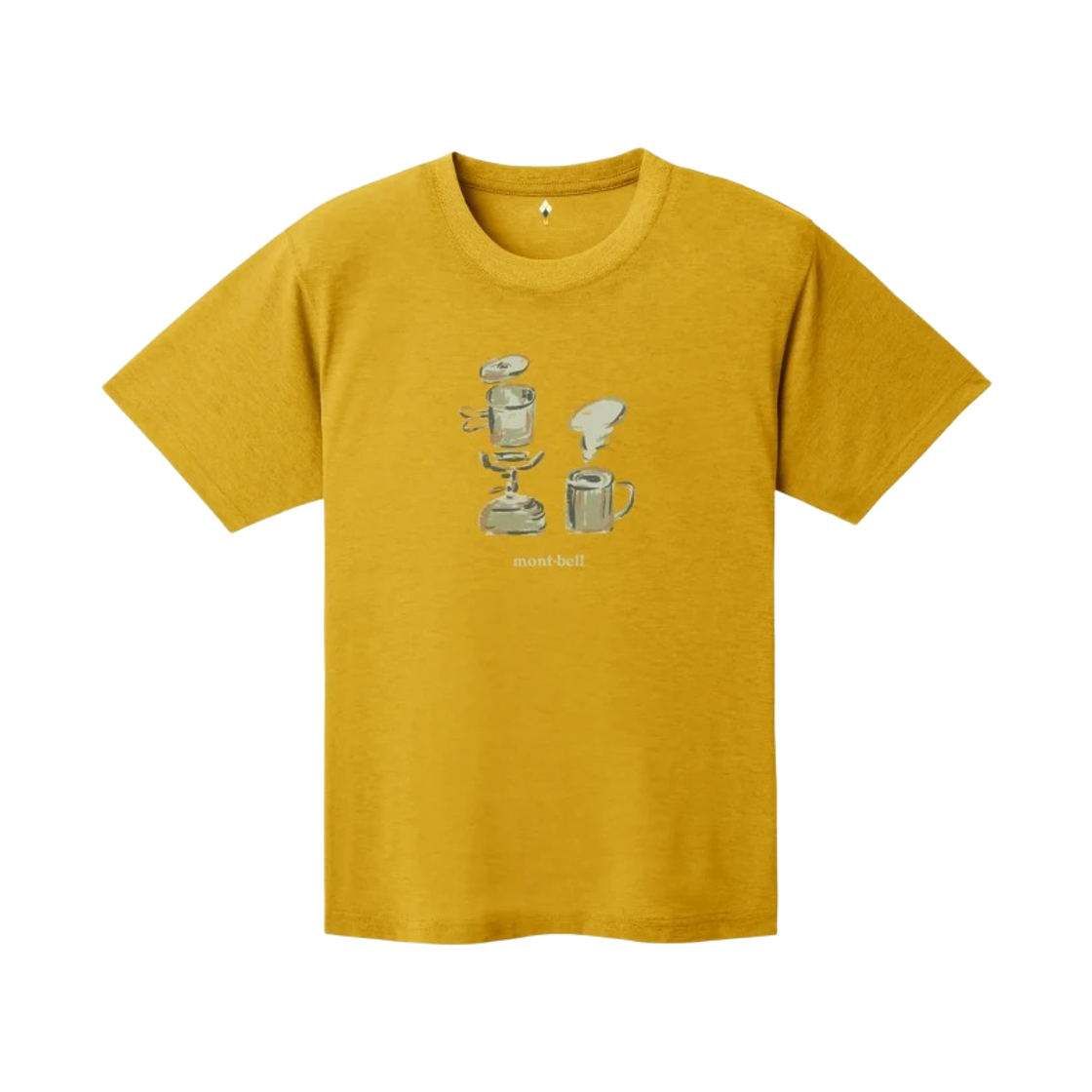 1114841 Montbell Wickron Coffee Break T-Shirt Yellow