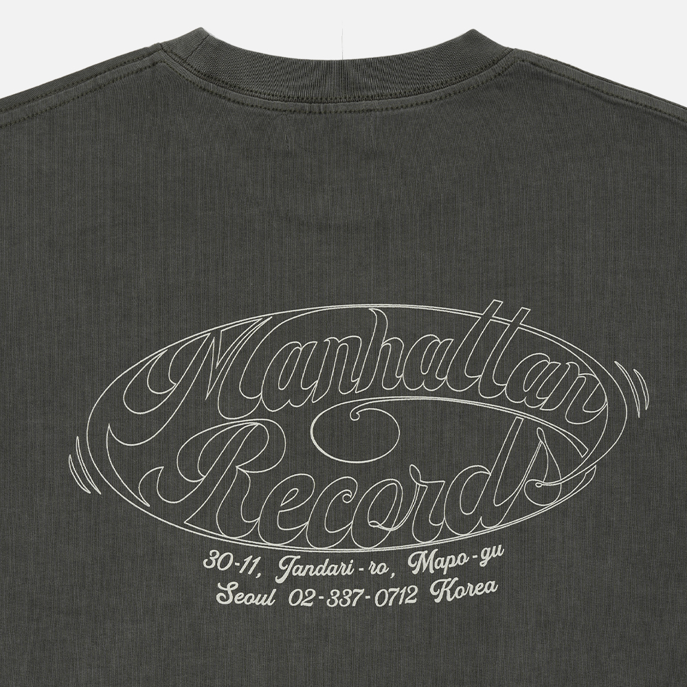 맨하탄 레코즈 피그먼트 라운드 로고 티 - 올리브(Manhattan Records Pigment Round Logo Tee - Olive) - 5