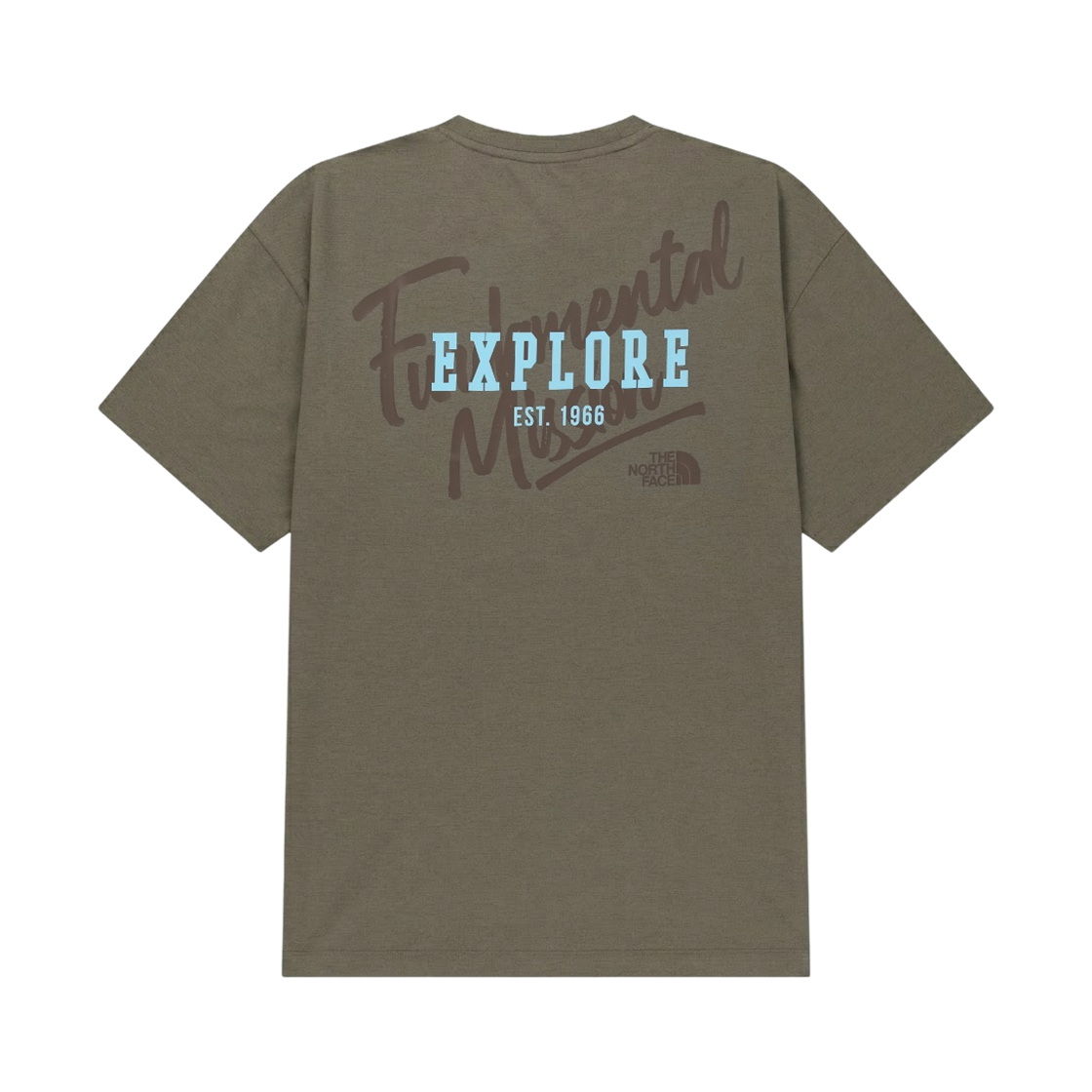 NT7US23L The North Face White Label Graffiti EX S/S R/T-Shirt Beige Brown - 26SS
