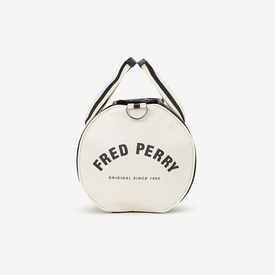 프레드페리 클래식 배럴 백 블랙 에크루(Fred Perry Classic Barrel Bag Black Ecru) - 6