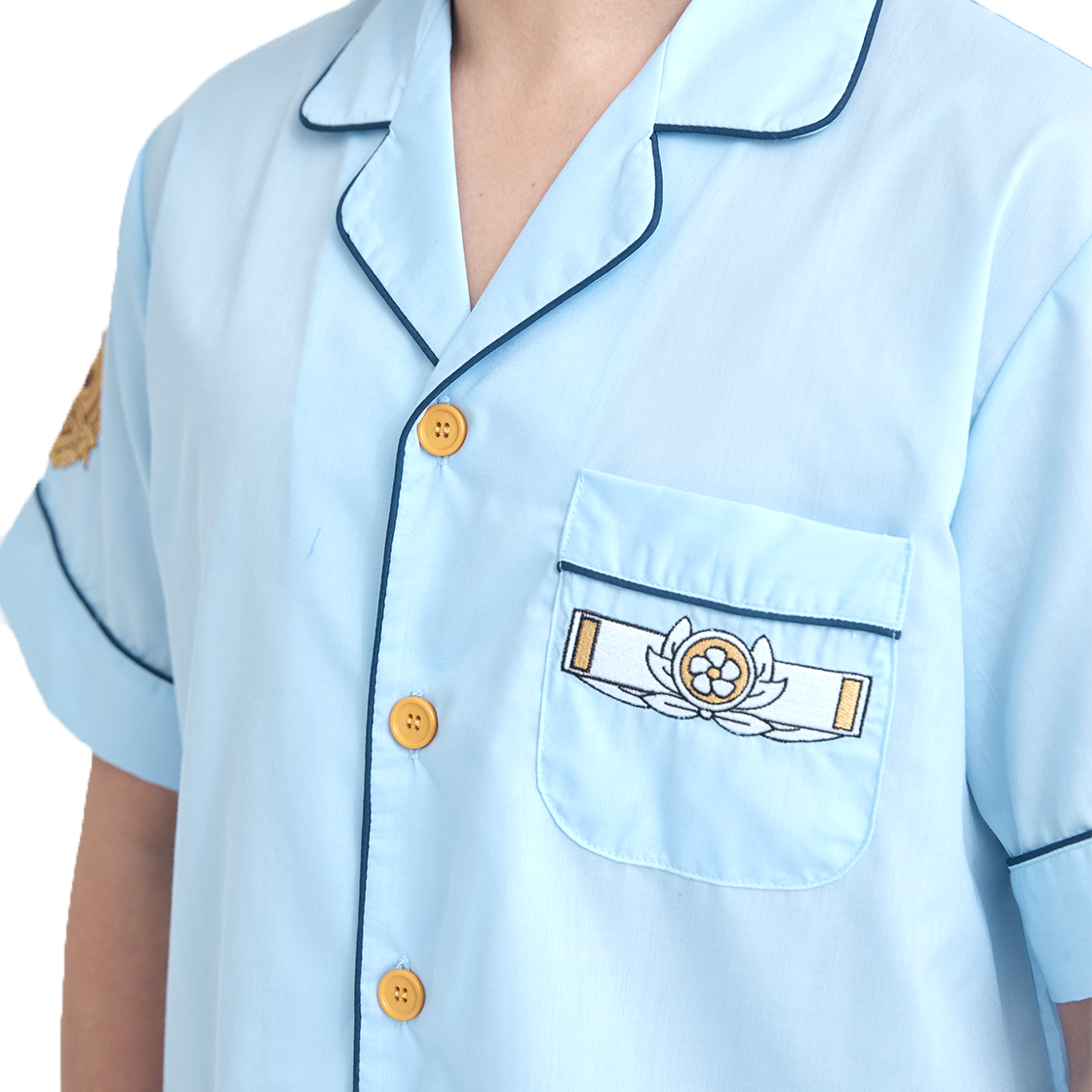 댄꼼마 x 명탐정 코난 강준영 경찰 동기조 반팔 잠옷(DANCOMMA × Detective Conan Kang Jun-young Police Academy Squad Short Sleeve Pajama Set) - 2