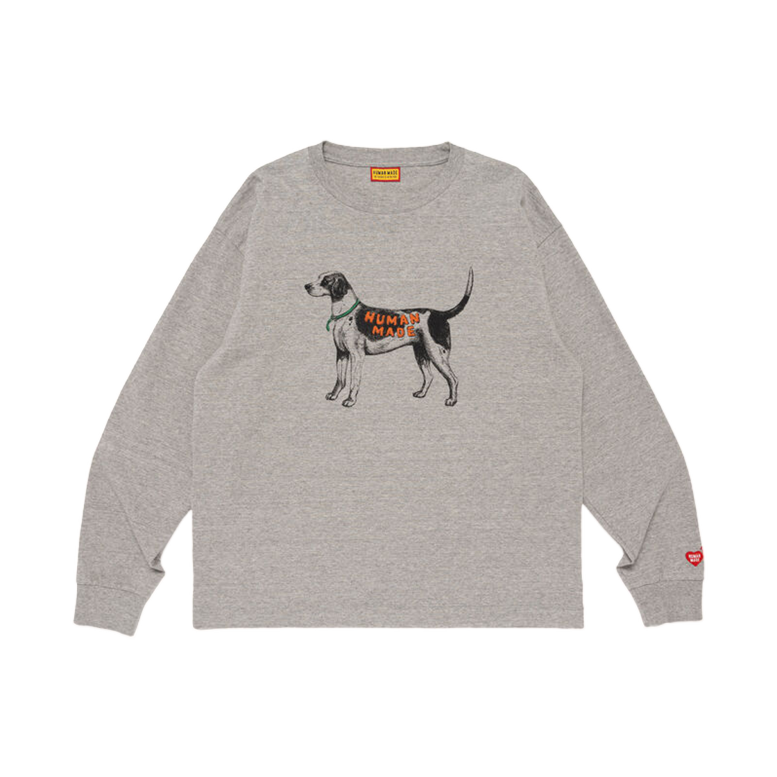 HM31CS038 Human Made Graphic L/S T-Shirt Gray