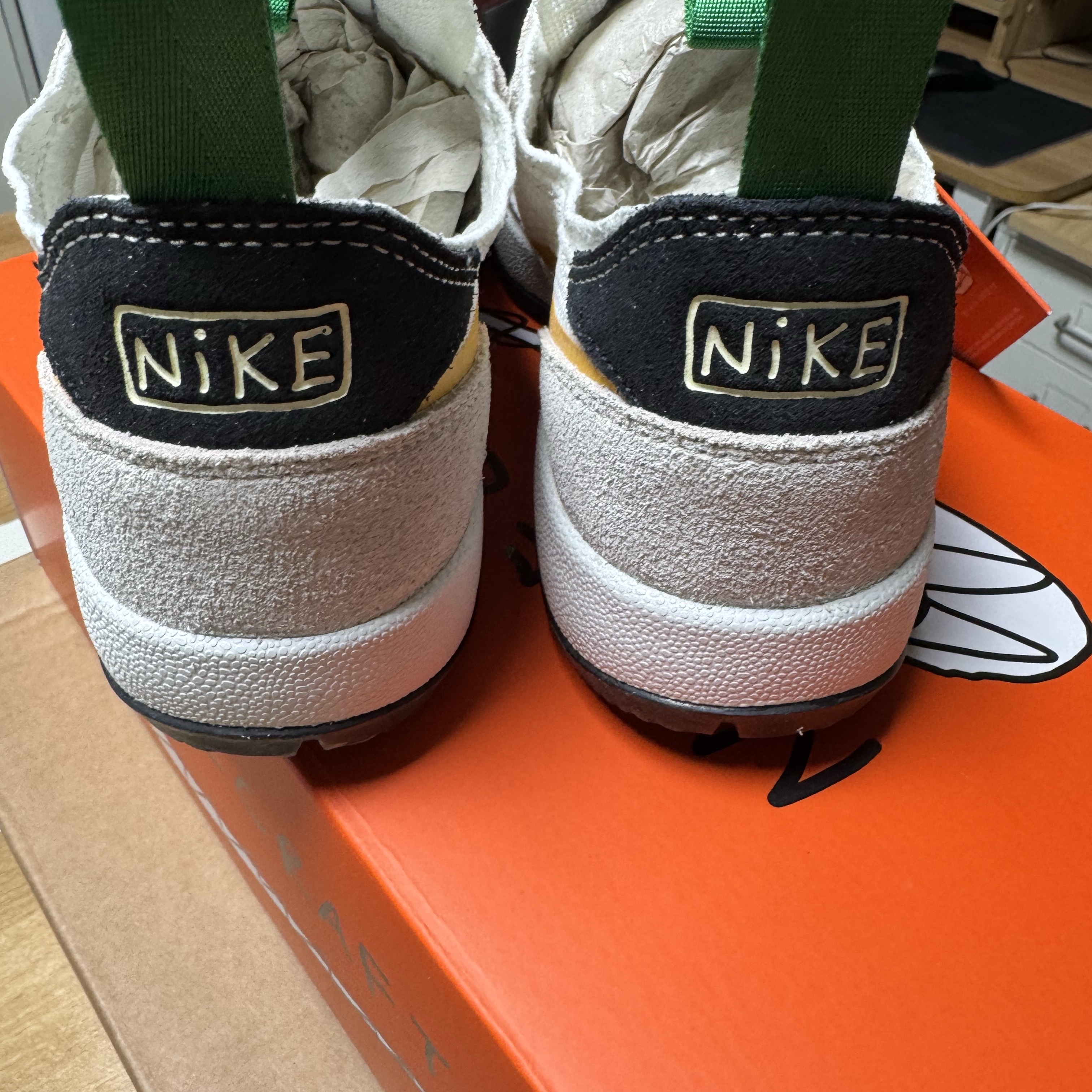 Nike x Tom Sachs General Purpose Shoe Pine Green University Gold 착용 스타일 - 3