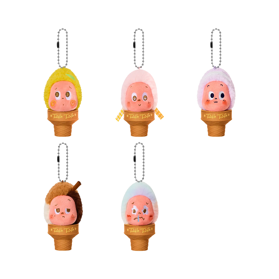 팝마트 트윙클 트윙클 문 젤라또 시리즈 아이스크림 인형 키링 미개봉 랜덤박스 (4개입)(Pop Mart Moon Gelato Series Ice Cream Plush Pendant Overseas Ver. Sealed Case (4 Blind Boxes)) - 2
