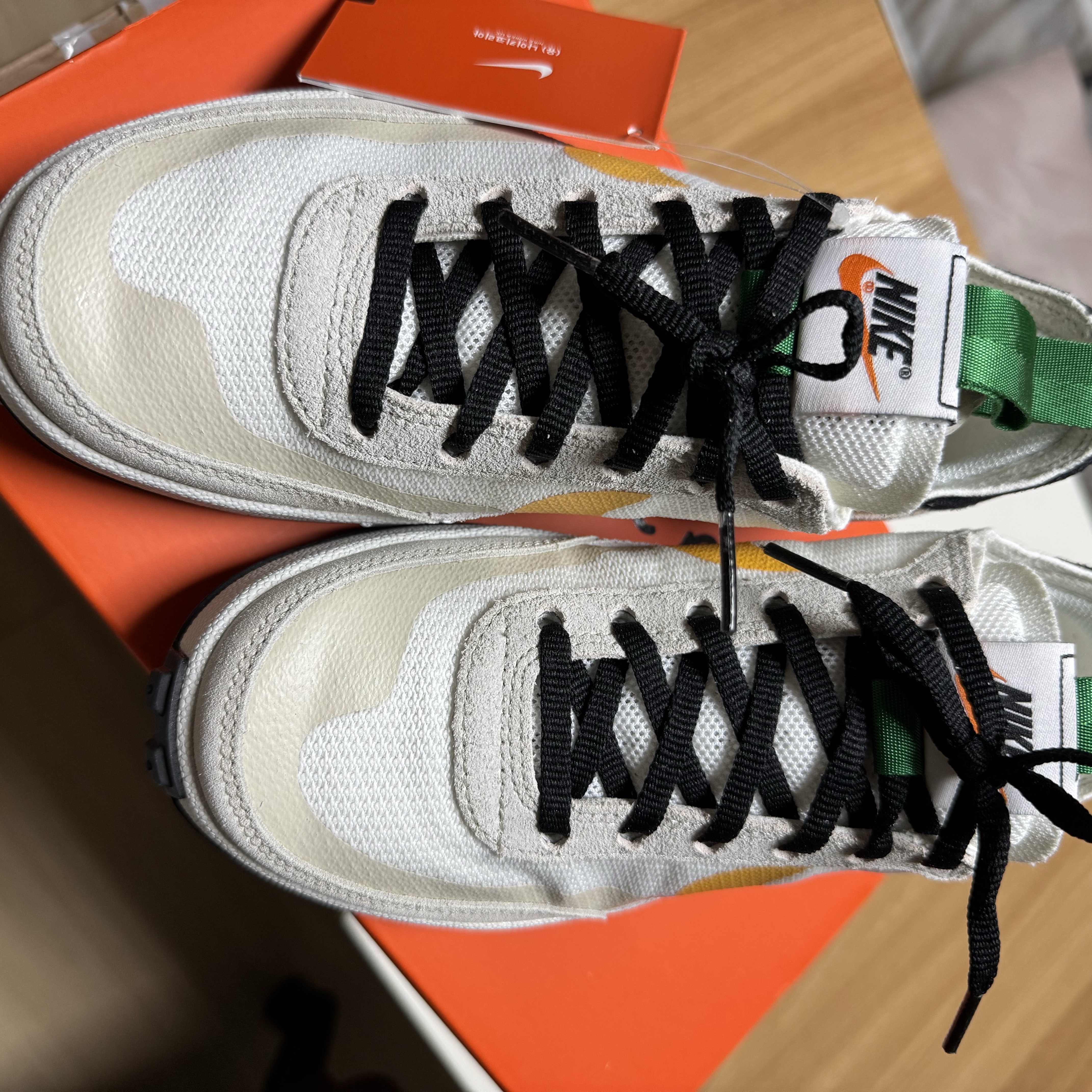 Nike x Tom Sachs General Purpose Shoe Pine Green University Gold 착용 스타일 - 1