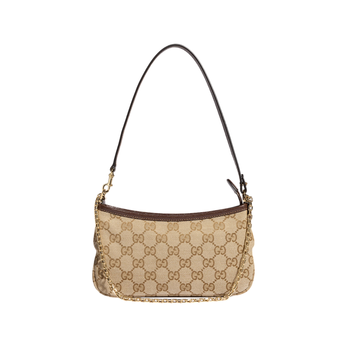875847-FAFY1-9651 Gucci Small Shoulder Bag Sand Dark Brown