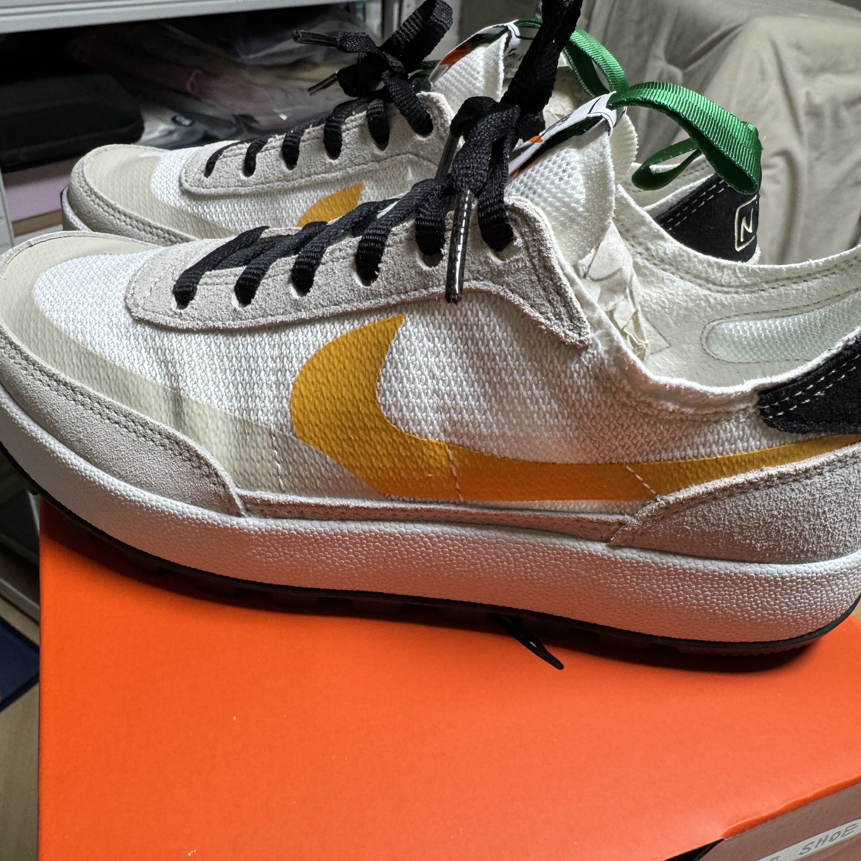 Nike x Tom Sachs General Purpose Shoe Pine Green University Gold 착용 스타일 - 2