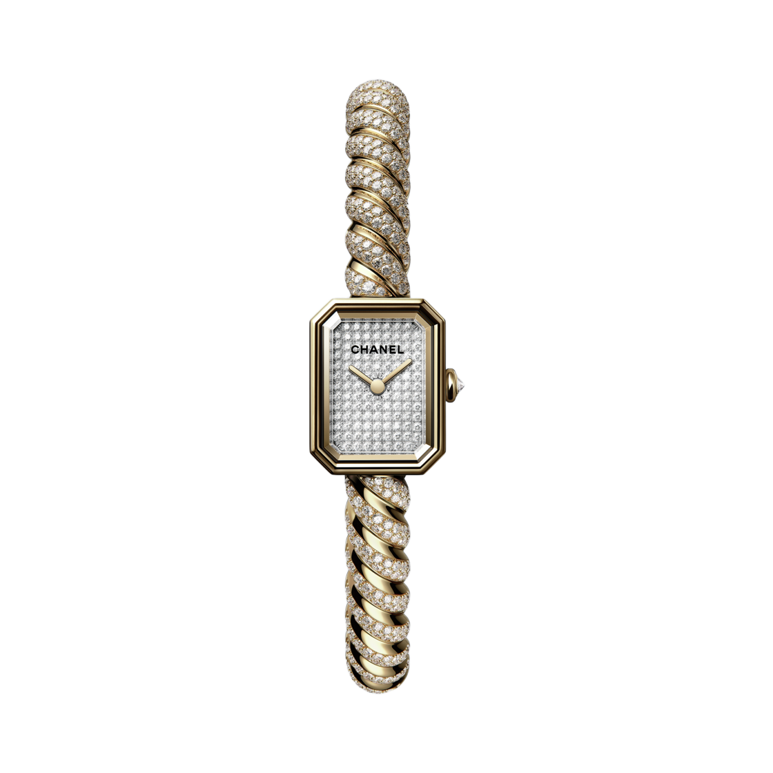 샤넬 프리미에르 갈롱 다이아몬드 워치 옐로우 골드 화이트 골드 다이아몬드(Chanel Premiere Galon Diamond Watch Yellow Gold White Gold Diamonds)