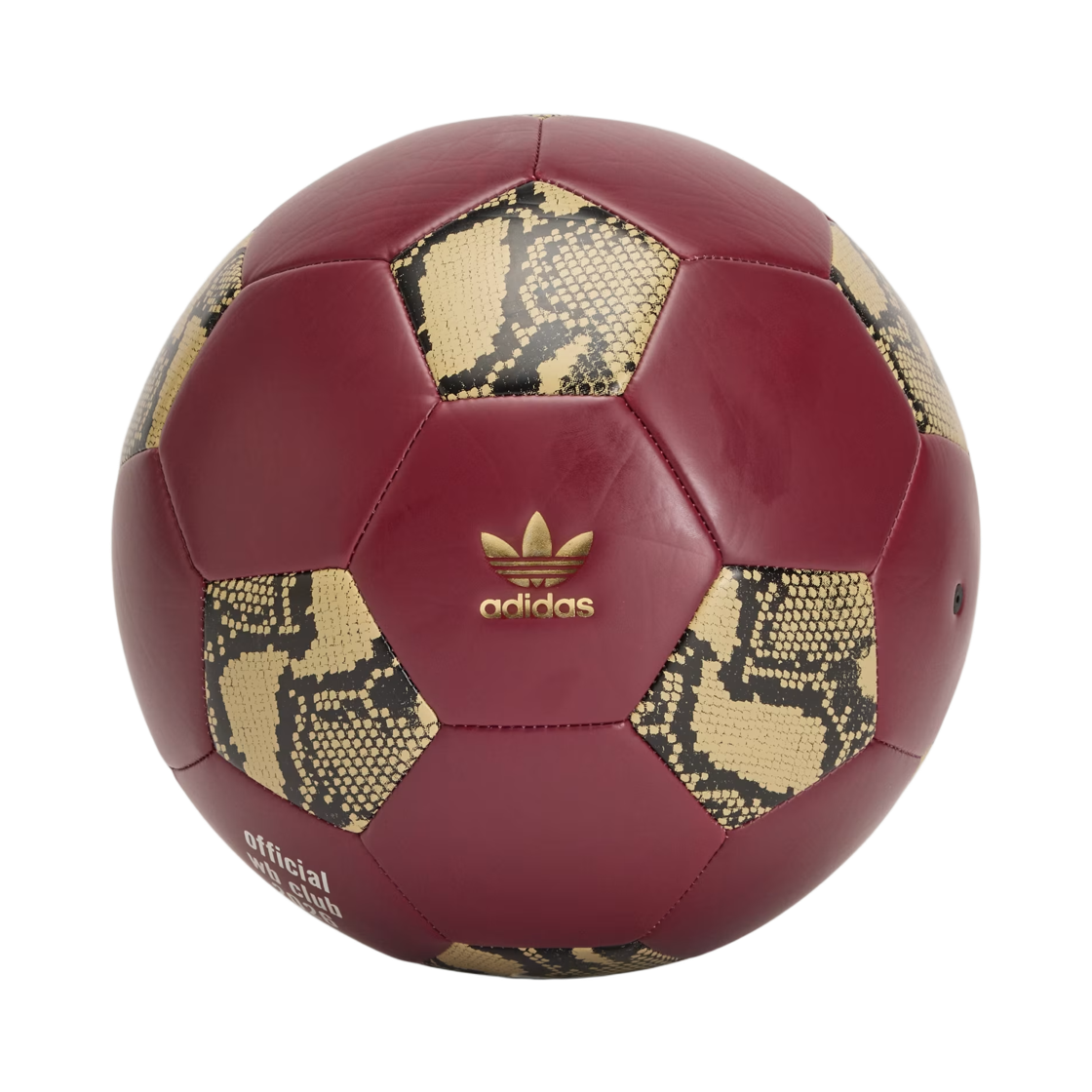 아디다스 x 웨일스 보너 사커 볼 컬리지에이트 버건디(Adidas x Wales Bonner Soccer Ball Collegiate Burgundy)
