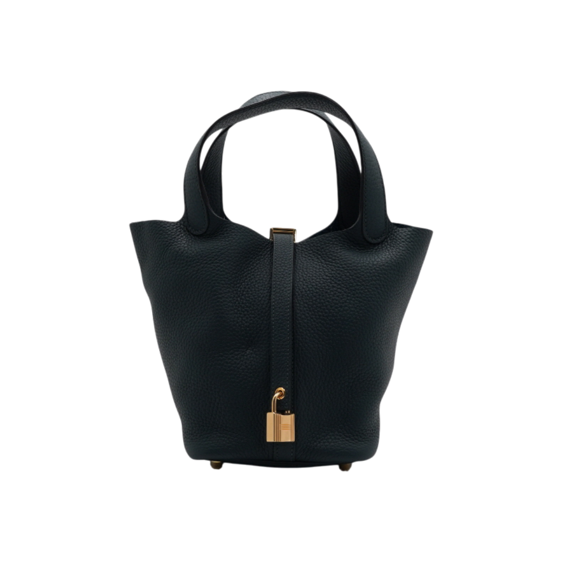 ITHD2L5D2GNJ Hermes Togo Clemence Picotin Lock 18 in Vert Cypres Gold Hardware