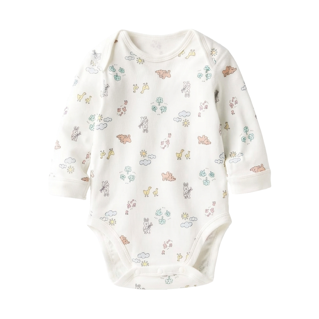 (키즈) 유니클로 바디수트 오프 화이트 - JP((Kids) Uniqlo Bodysuit Off White - JP) - 1