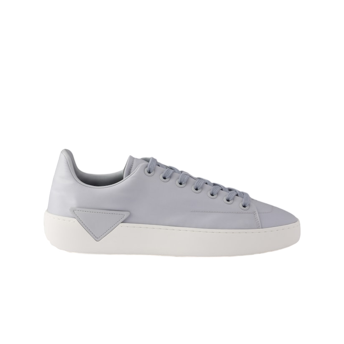 2EE483-3LFV-F0164 Prada Court Re-Nylon Sneakers Pearl Gray