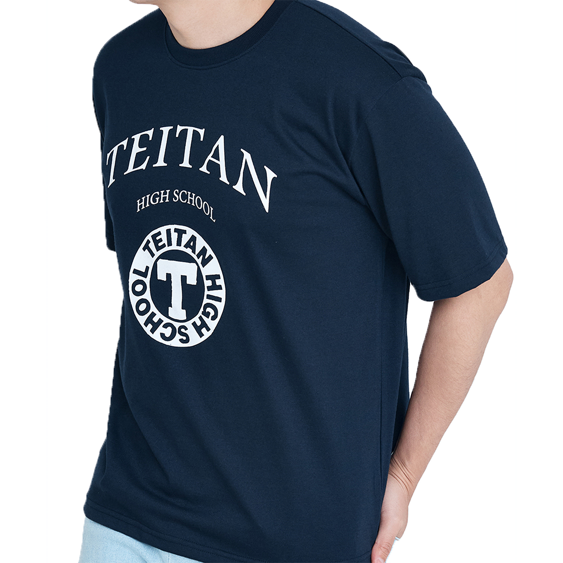 댄꼼마 x 명탐정 코난 테이탄고 그래픽 반팔 티셔츠(DANCOMMA × Detective Conan Teitan High Graphic Short Sleeve T-Shirt) - 4