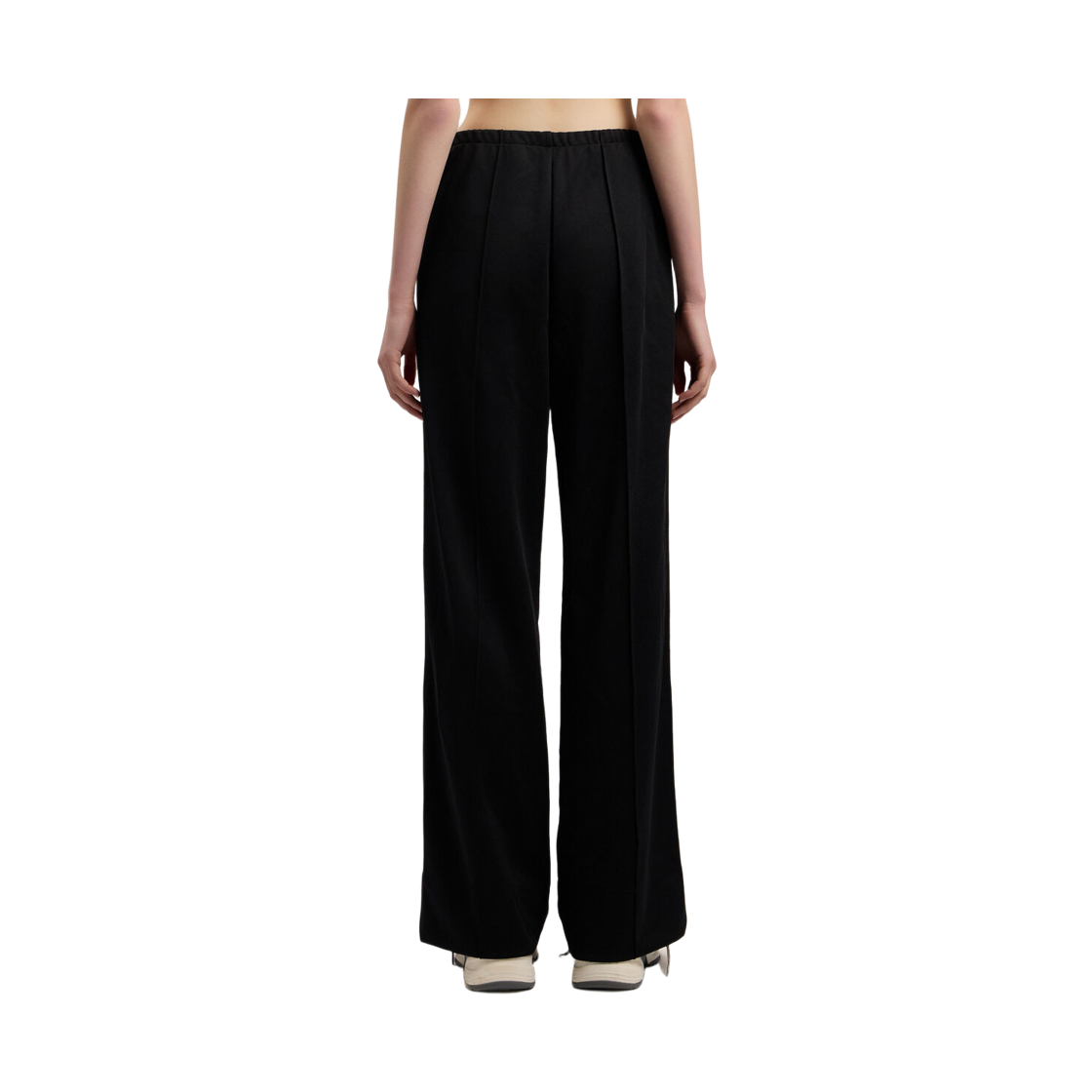 팜엔젤스 클래식 로고 트랙 루즈 팬츠 - 블랙 화이트(Palm Angels Classic Logo Track Loose Pants - Black Off White) - 4