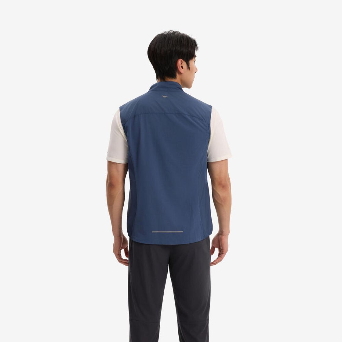 데카트론 남성 러닝 윈드 베스트 런 500 어비스 블루(DECATHLON Men's Running Wind Vest Run 500 Abyss Blue) - 4