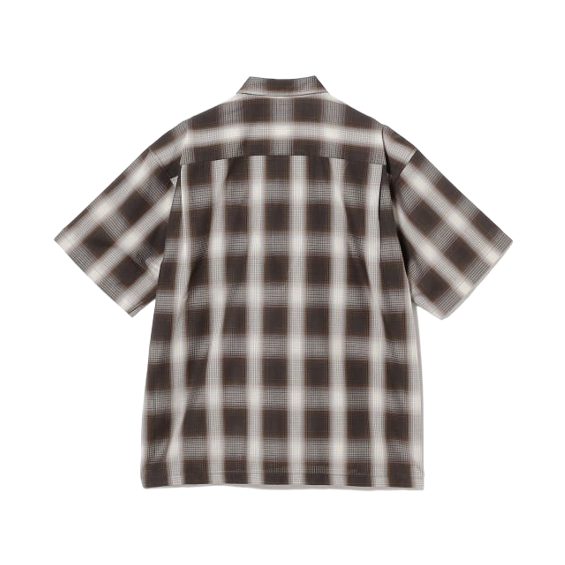 빔즈 옴브레 체크 미니 레귤러 칼라 셔츠 릴렉스드 핏 블랙(Beams Ombre Check Mini Regular Collar Shirt Relaxed Fit Black) - 2