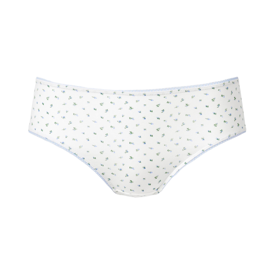 482691-01 (W) Uniqlo Soft Modal Middle Waist Flower Brief Off White