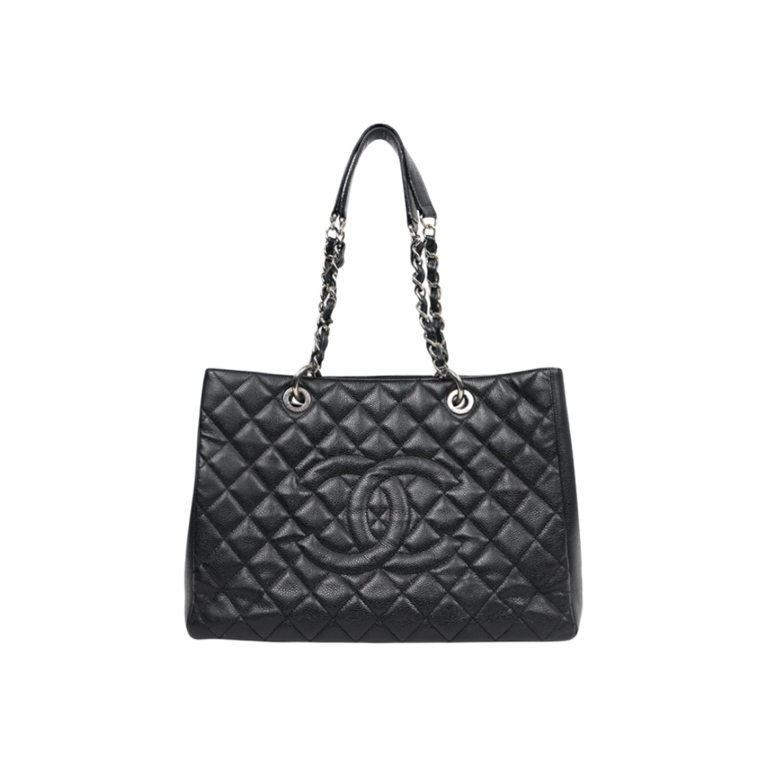 샤넬 블랙 캐비어 빅CC 그랜드샤핑 체인 숄더백 A-A52697(Chanel Black Caviar Big CC Grand Shopping Chain Shoulder Bag A-A52697)