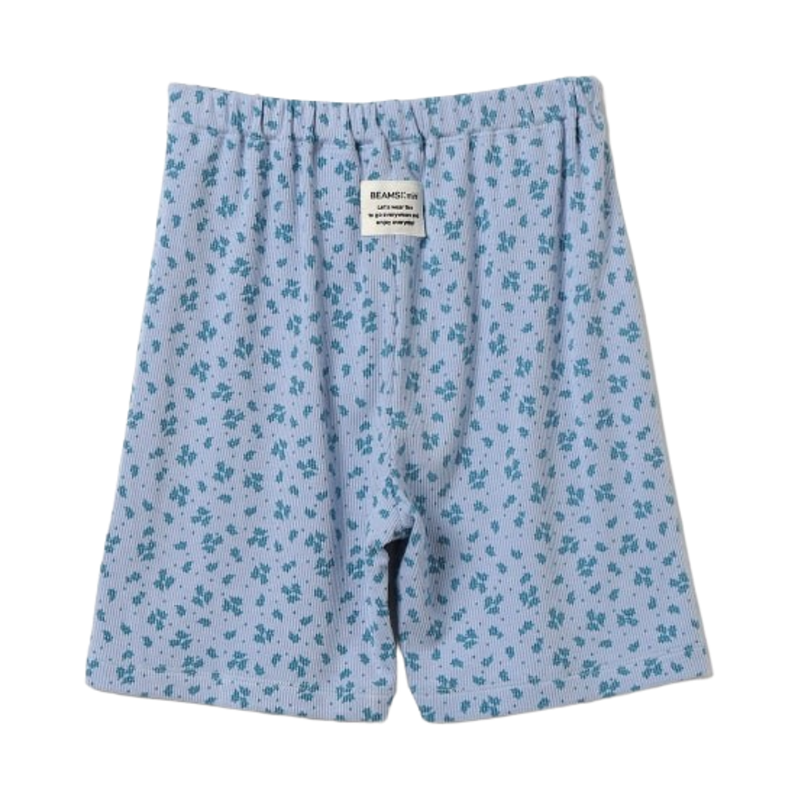 (키즈) 빔즈 미니 하프 레깅스 팬츠 퍼플 플라워 - 웹 한정((Kids) Beams Mini Half Leggings Pants Purple Flower - Web Exclusive) - 2