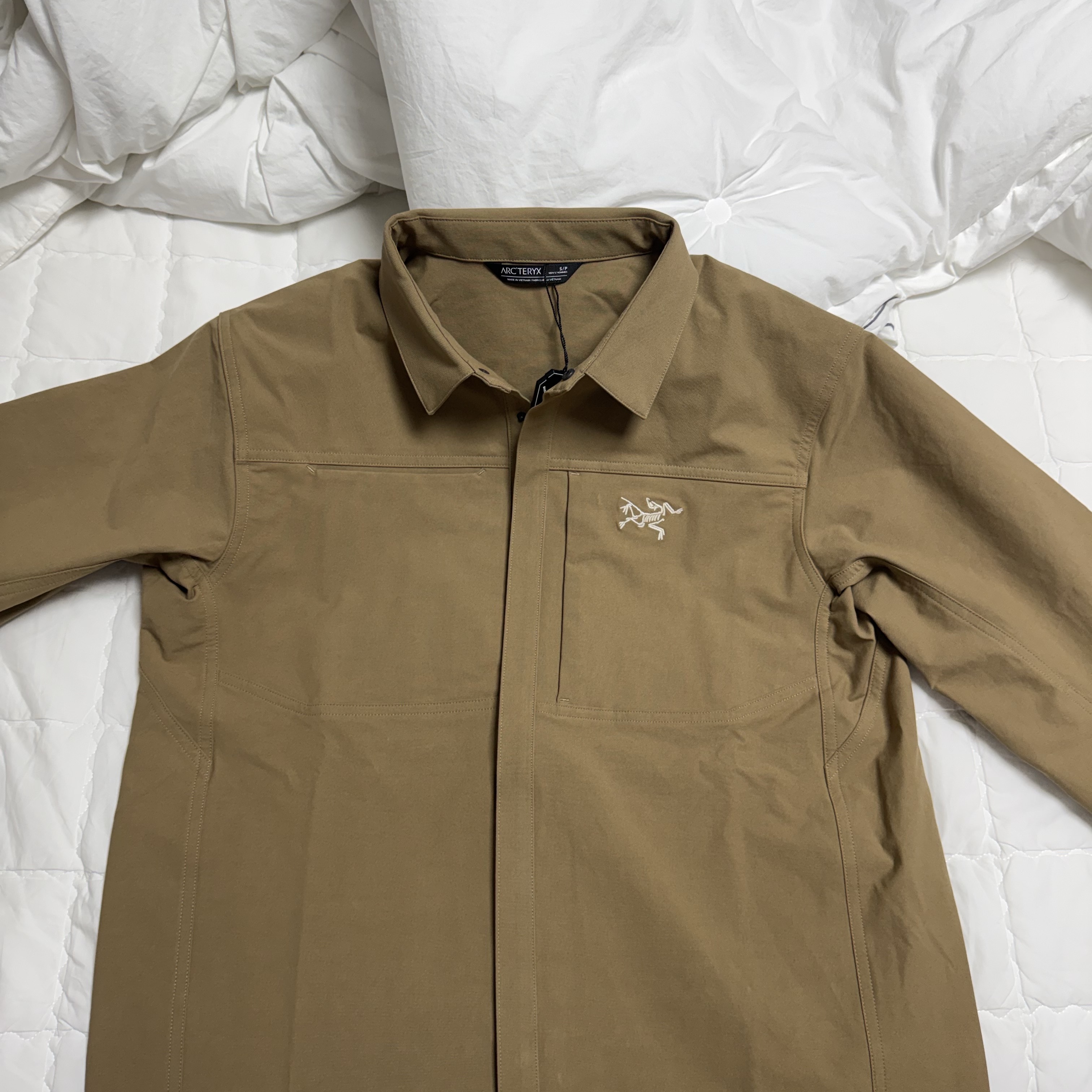 Arc'teryx Cronin Cotton Overshirt Canvas 착용 스타일 - 1