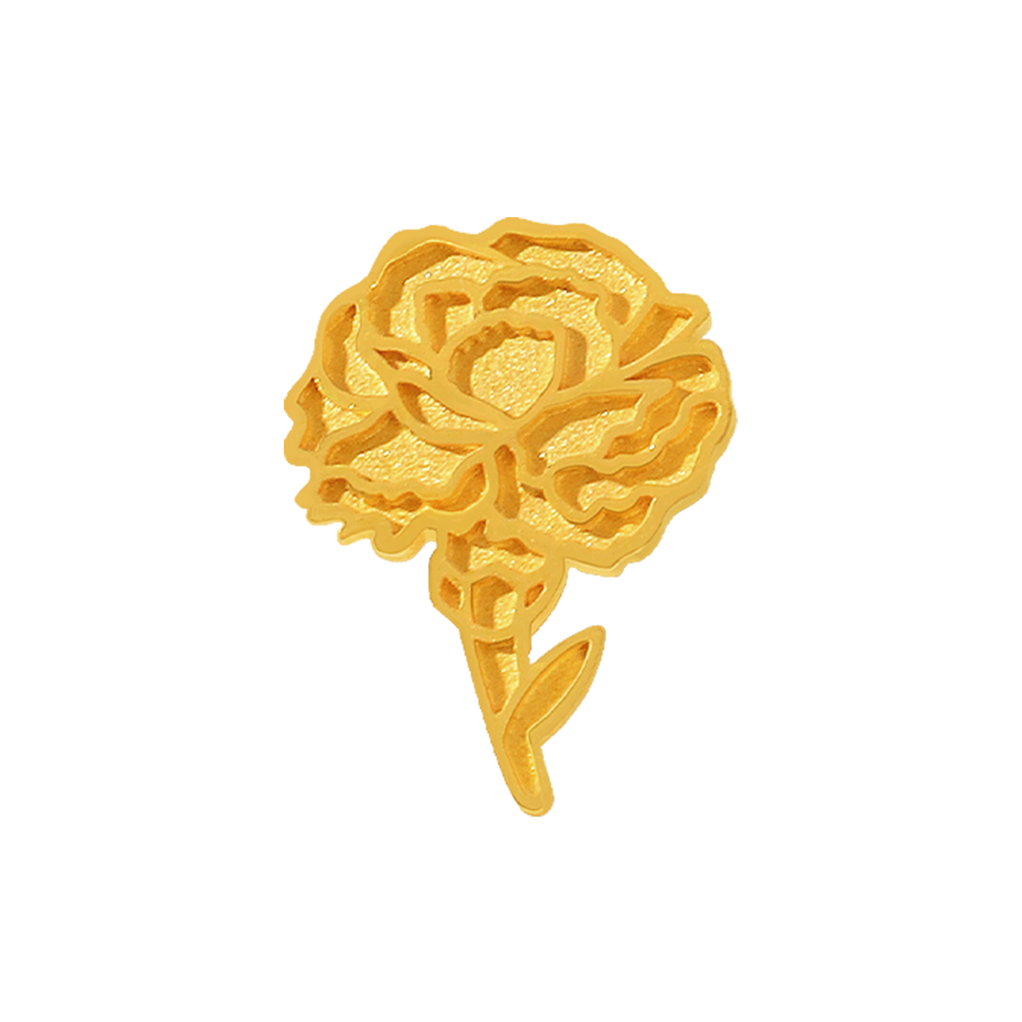 골드팡 24k 순금 로얄카네이션 브로치 1g(GOLDPANG 24k Gold Royal Carnation Brooch 1g)